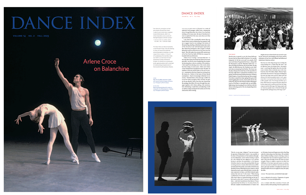 Dance Index Current Issue