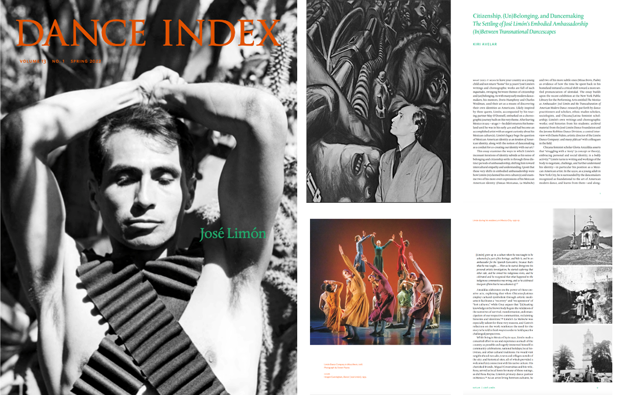 Dance Index Current Issue